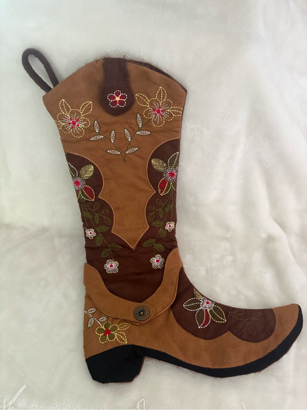 Christmas Stocking Western BOOT Cowboy Cowgirl